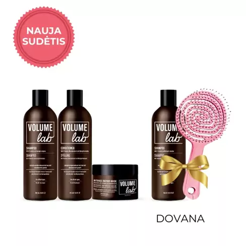 PAVASARIO IŠPARDAVIMAS - VOLUME LAB PILNAS RINKINYS + DOVANA ŠAMPŪNAS